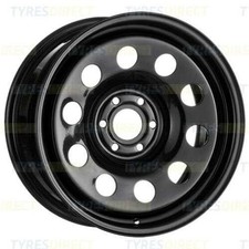 x5 17x8 BLACK MODULAR STEEL WHEELS 6x114.3 ET20 NISSAN NAVARA D40 / NP300