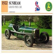 Sunbeam Grand Prix Car, 1922