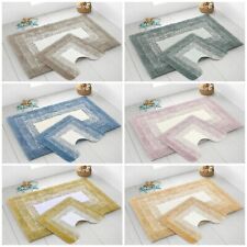Luxury Super Soft Non Slip Ombre Bath Rug Pedestal Mat Super Absorbent