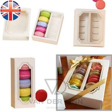 VDL Macaron Macaroon Boxes White Hold 5 10 or Inserts Favour Gift Boxes