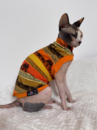 Cotton sphynx cat shirt - cotton, t-shirt