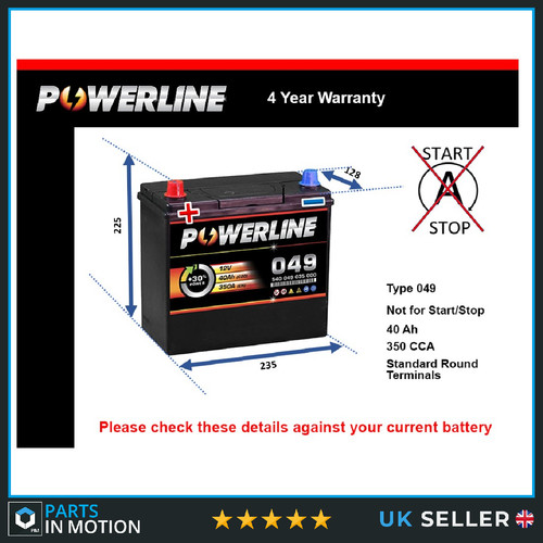 Battery fits bond - battery, equipe