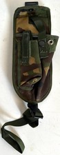 British Military Woodland DPM Camouflage PLCE Seyntex Webbing Belt Empty Holster