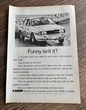 Original 1989 Skoda 130 advert