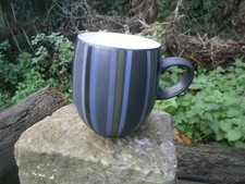 DENBY POTTERY BLACK STRIPE JET