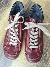 Rieker Burgundy Faux Fur Lined