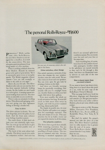 1968 rolls royce silver - rolls-royce,
