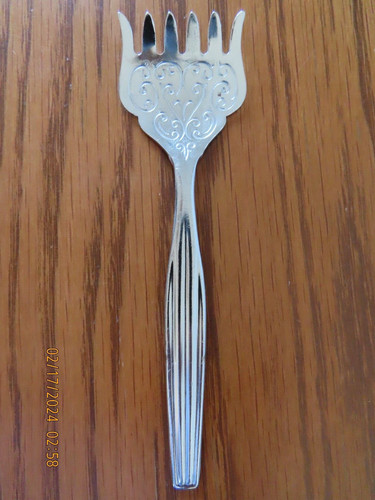 Vintage serving fork spoon - fork, &