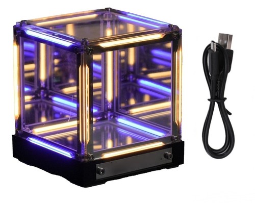 Colorful infinity mirror cube - infinity,