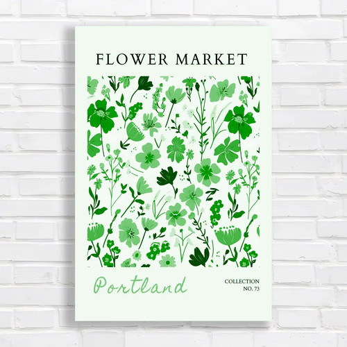 Floral pattern home green - floral,
