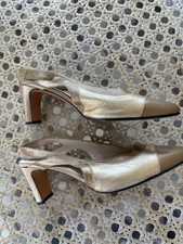 Nina Ricci Gold Slingback