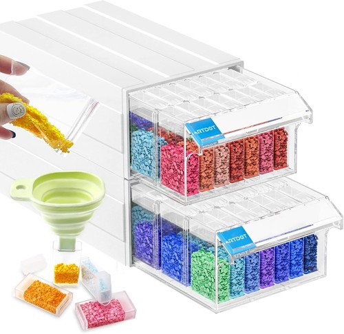 Storage boxes stackable craft - storage,