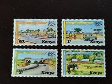 6593 - Kenya Kenya - 1977 - Mi 91/94 - Highway - MNH