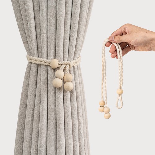 4pcs natural wooden bead - natural,
