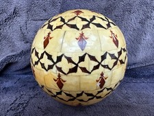 Vintage 5" 12cm Inlaid Bone