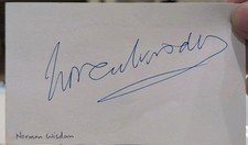 Norman Wisdom Autograph
