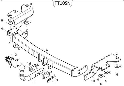 Towtrust swan neck - swan,