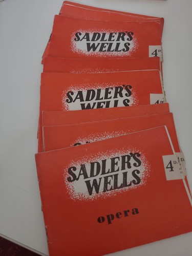 Sadlers wells opera programmes - wells,