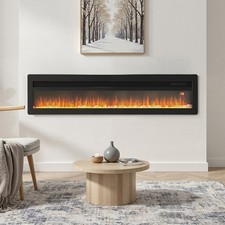 60" LED Fireplace Wall