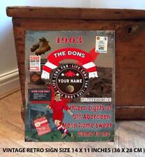 PERSONALISED ABERDEEN NO1 FAN  FOOTBALL Vintage Metal Wall Sign RS56