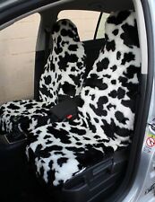 For Daihatsu Fourtrak Fieldman - Luxury Cow Faux Fur Car Seat Covers  Front Pair