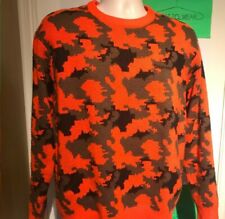 FW16 Supreme Orange Camo Sweater size L large Jumper 
