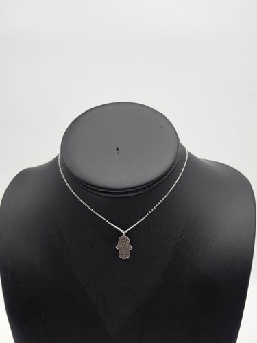 Sterling silver 925 hamsa - silver,