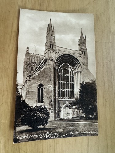 Postcard tewkesbury abbey - tewkesbury,