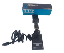 Vintage ITT SM3 - Stereo Microphone With Table Stand - Untested B66 Y119