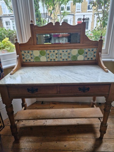 Antique pine washstand - pine, washstand,