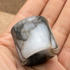 Style Gilded Jade Thumb Ring