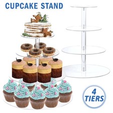 Clear acrylic round cupcake - acrylic,