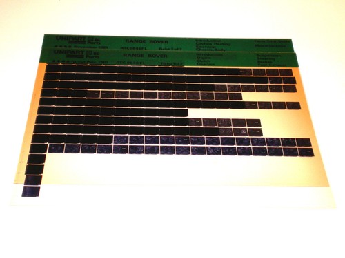 Microfiche spare parts - parts, catalog