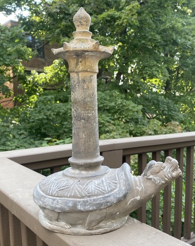 Chinese tall stoneware statue - chinese,