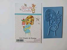 Ice  Cream And Pickles Stamp    From  Saturated Canary.