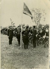 Rising Soviet flag motorcycle