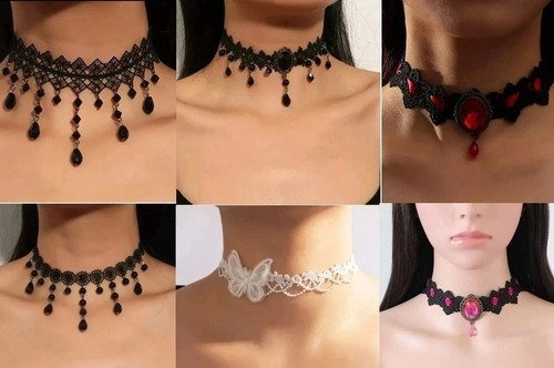 Vintage lace choker - vintage,
