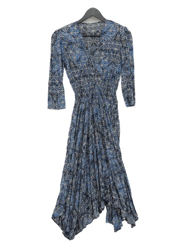 Maje wrap midi dress - midi, blue