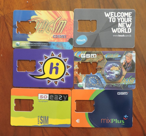 Assorted used mobile sim - assorted,