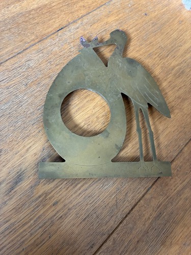 Trench art brass infant - brass,