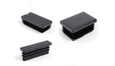 Rectangle Plastic Black