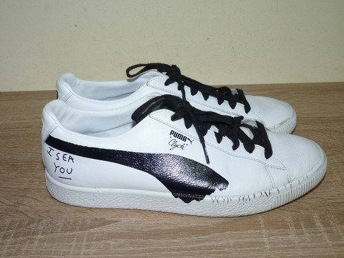 Puma clyde black white - clyde, sm