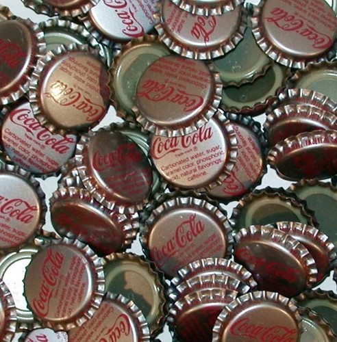 Soda pop bottle caps - lot, of