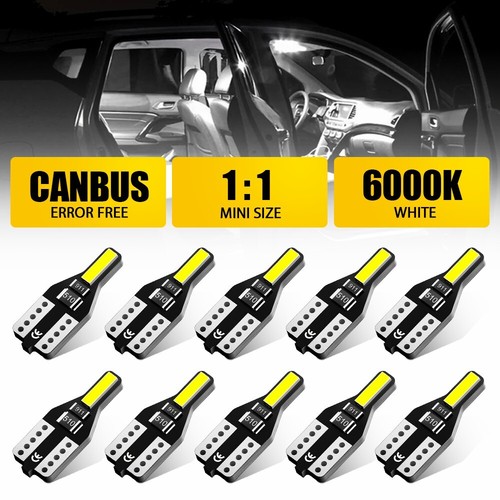 10x 501 t10 car bulb - led, error