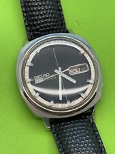 Seiko 5 Black Dial Vintage Gents Watch Automatic