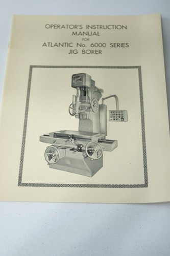 Atlantic 6000 series jig - atlantic, borer