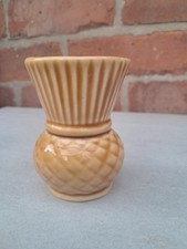 West Highland Pottery  Dunoon  scottish thistle head vase