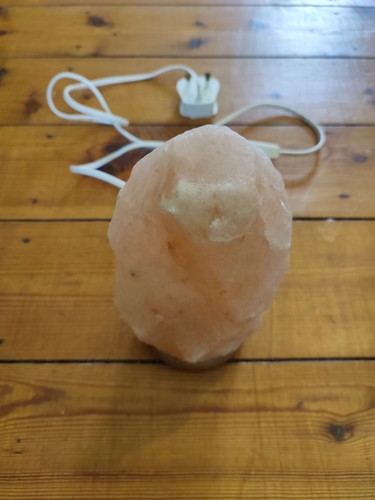 Himalayan salt rock lamp - himalayan, cross