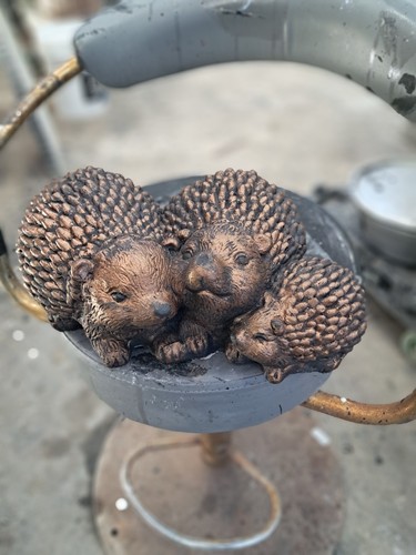 Hedgehog concrete ornament - concrete,