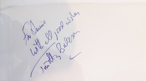 Timothy bateson signed card - timothy,